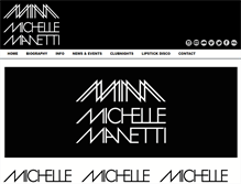 Tablet Screenshot of michellemanetti.com